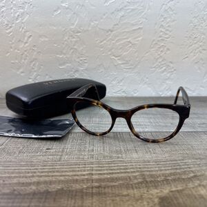 Versace 3268 5276 Eyeglasses Women's Havana Full Rim Round Shape 49-19-140